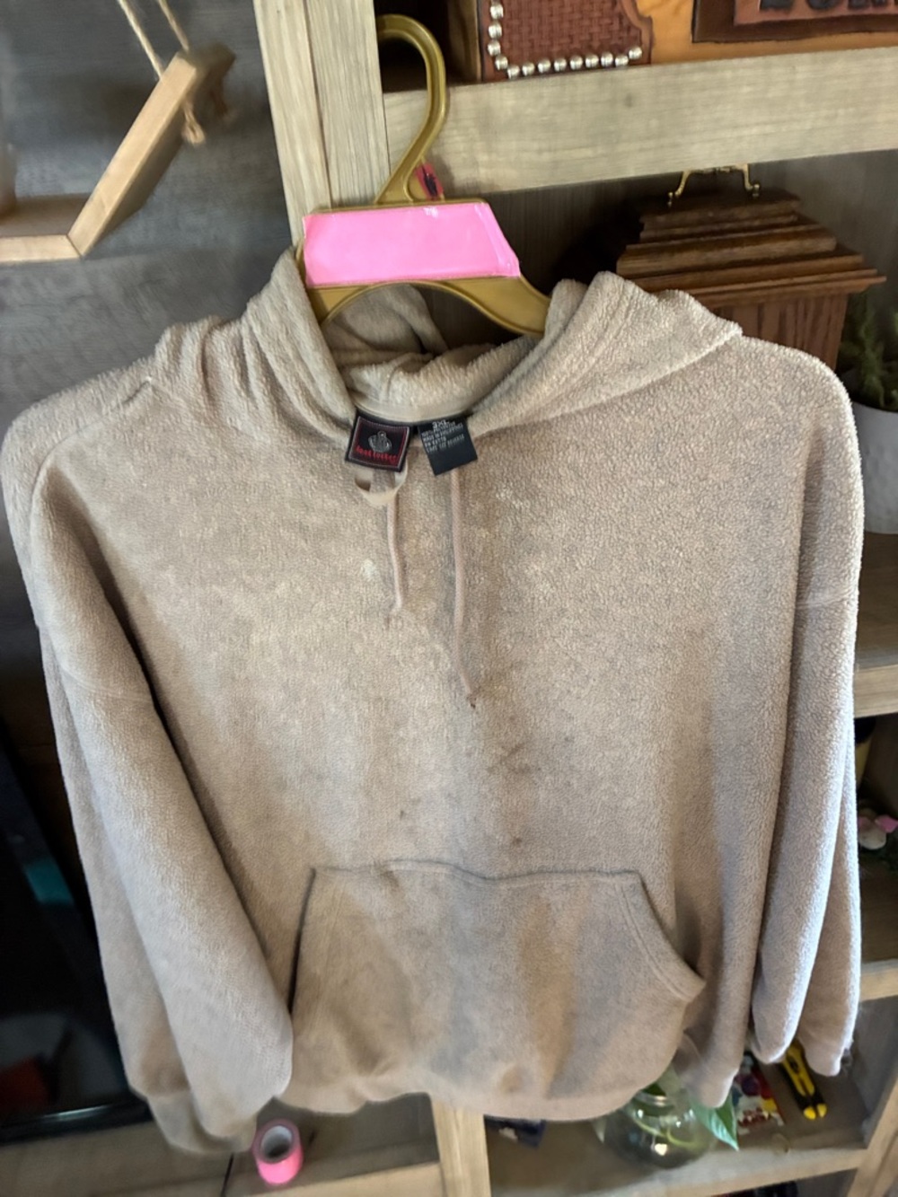 Plush Hoodie by Foot Locker in Light Tan